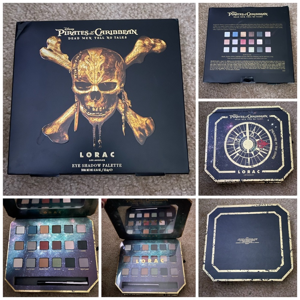 Lorac Pirates of the Caribbean eyeshadow palette brand new in box